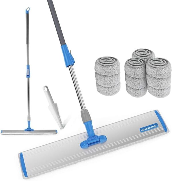 Microfiber Flat Mop With Adjustable Handle