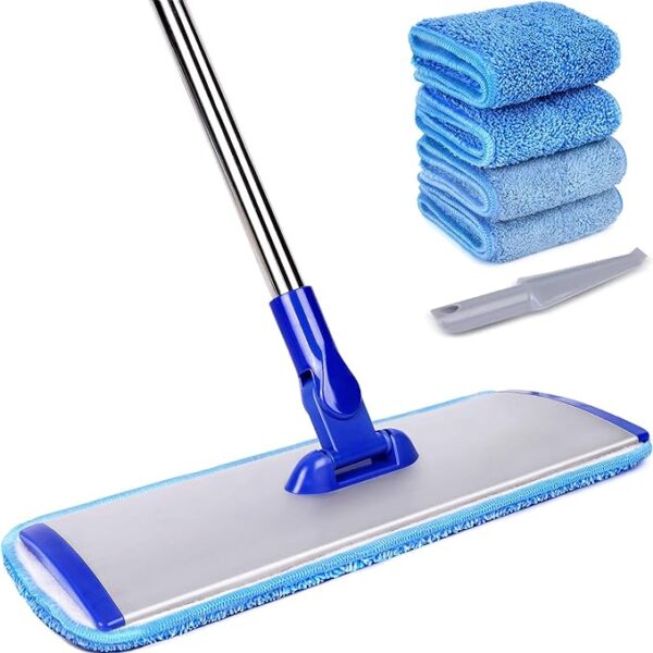 Microfiber Flat Mop With Adjustable Handle